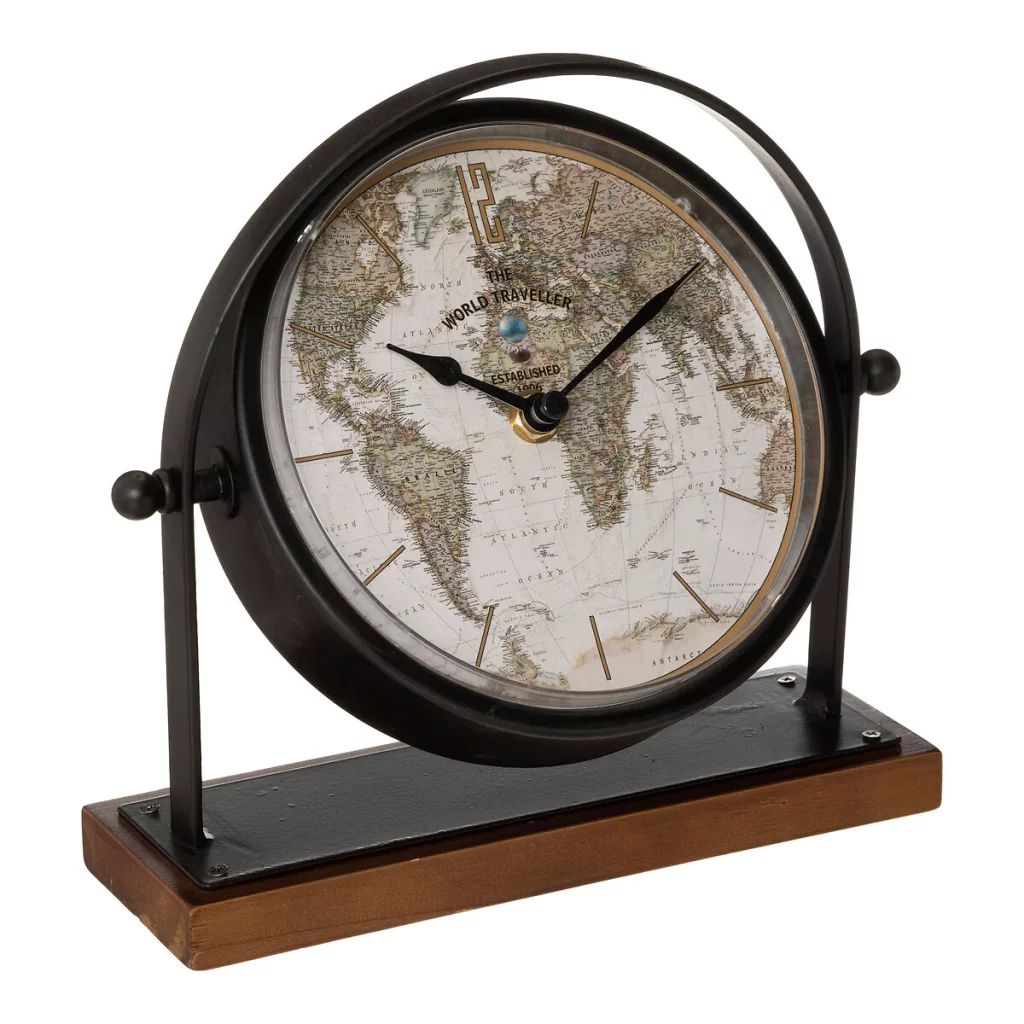 Reloj mapa mundi