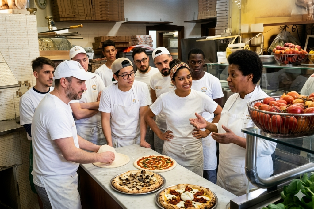 preparación profesional pizzas